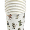 Paper Cup bauxili Amimals 10x250ml - Image 3