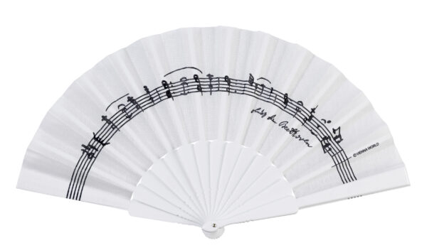 Fächer Beethoven weiss
