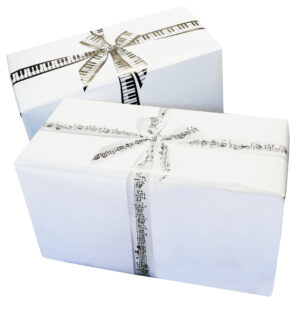 Geschenkpapier Notenzeile/Masche