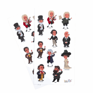 Sticker bauxili Composers 1 (2 Sheet)