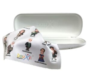 Glasses box with wipe bauxili Composers